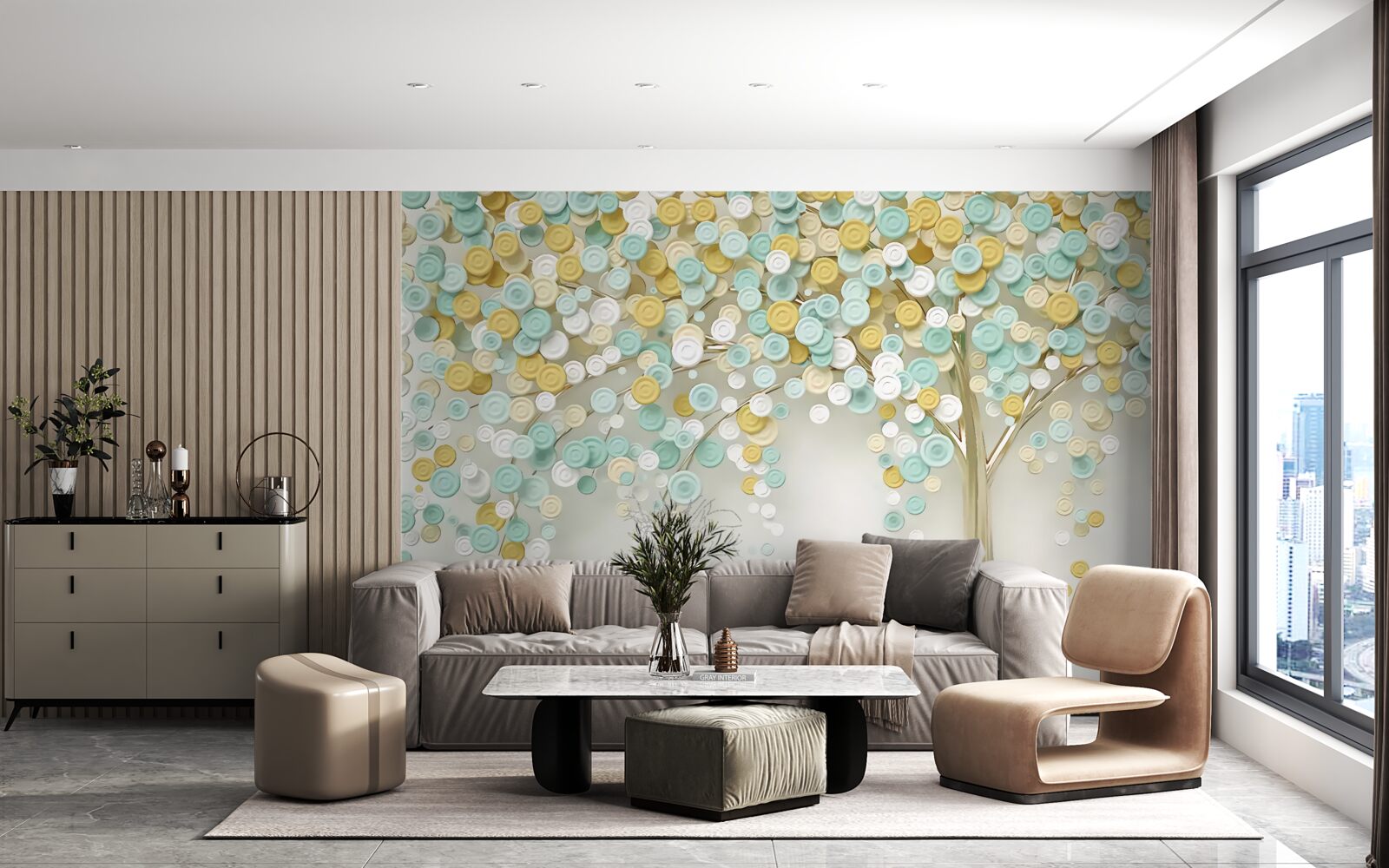 Fototapeta žiara letných odtieňov na dreve