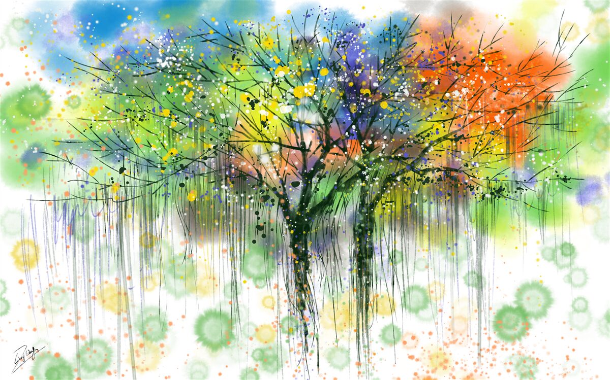 Fototapeta jesenný les je plný pestrých farieb