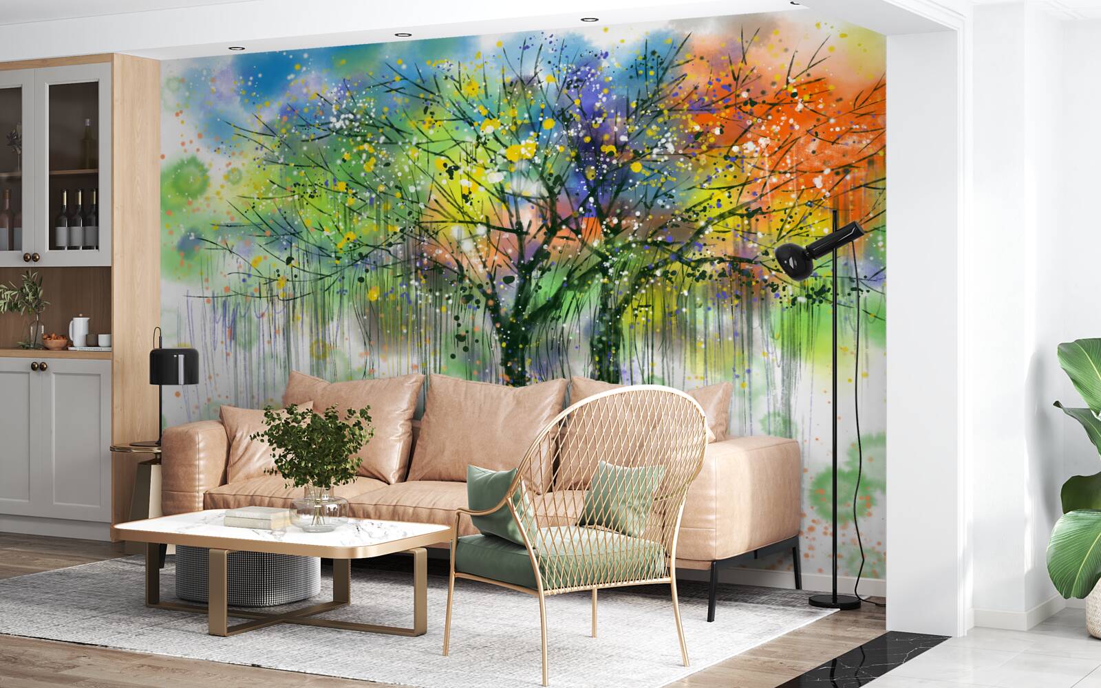 Fototapeta jesenný les je plný pestrých farieb