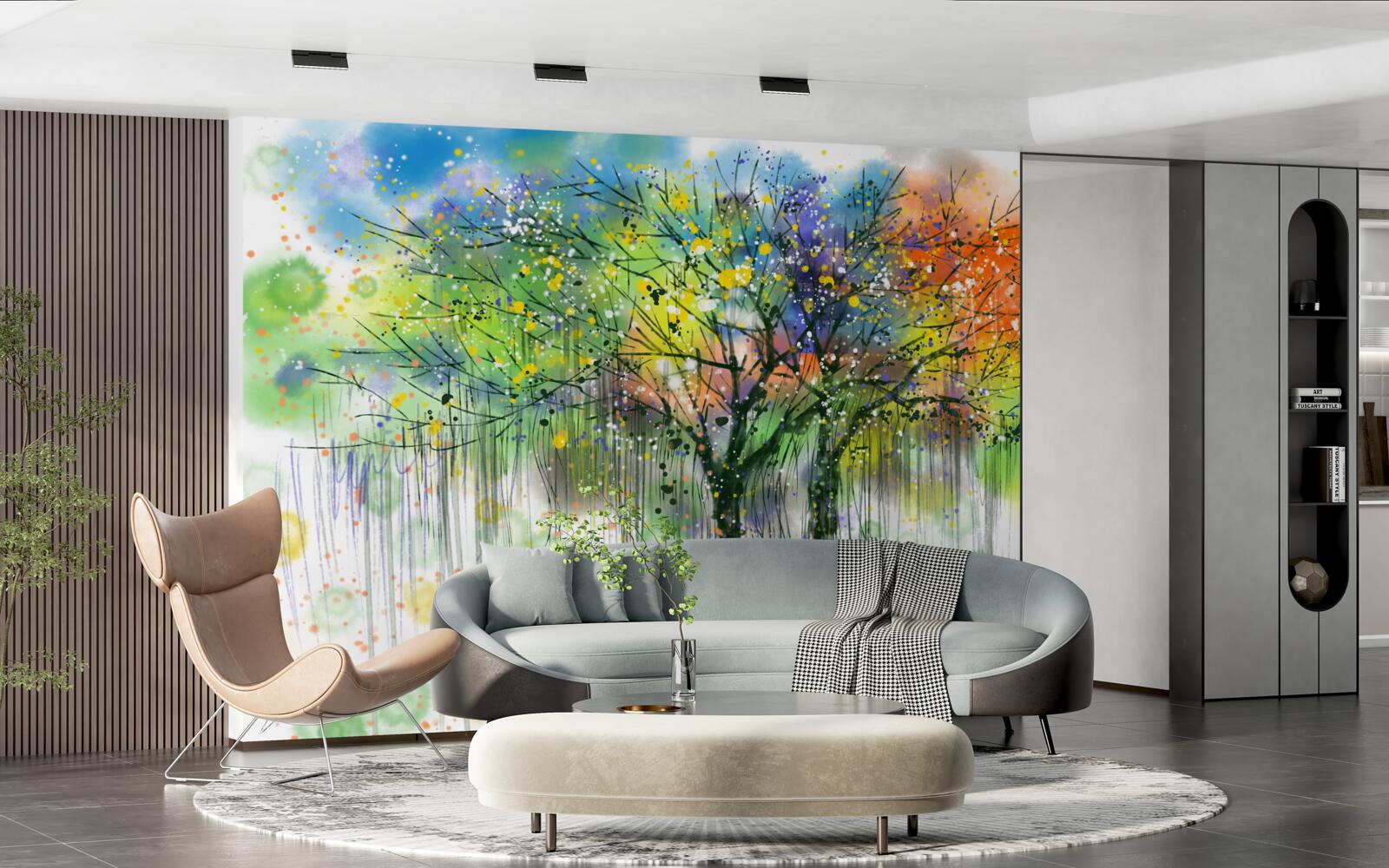 Fototapeta jesenný les je plný pestrých farieb