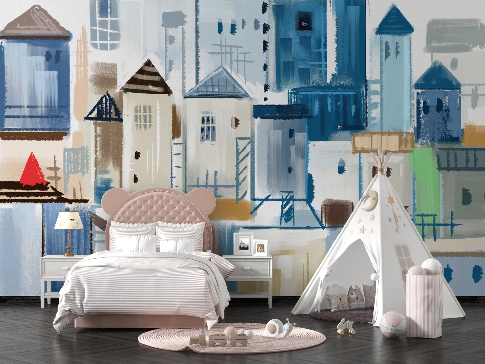 Fototapeta animovaná mestská architektúra