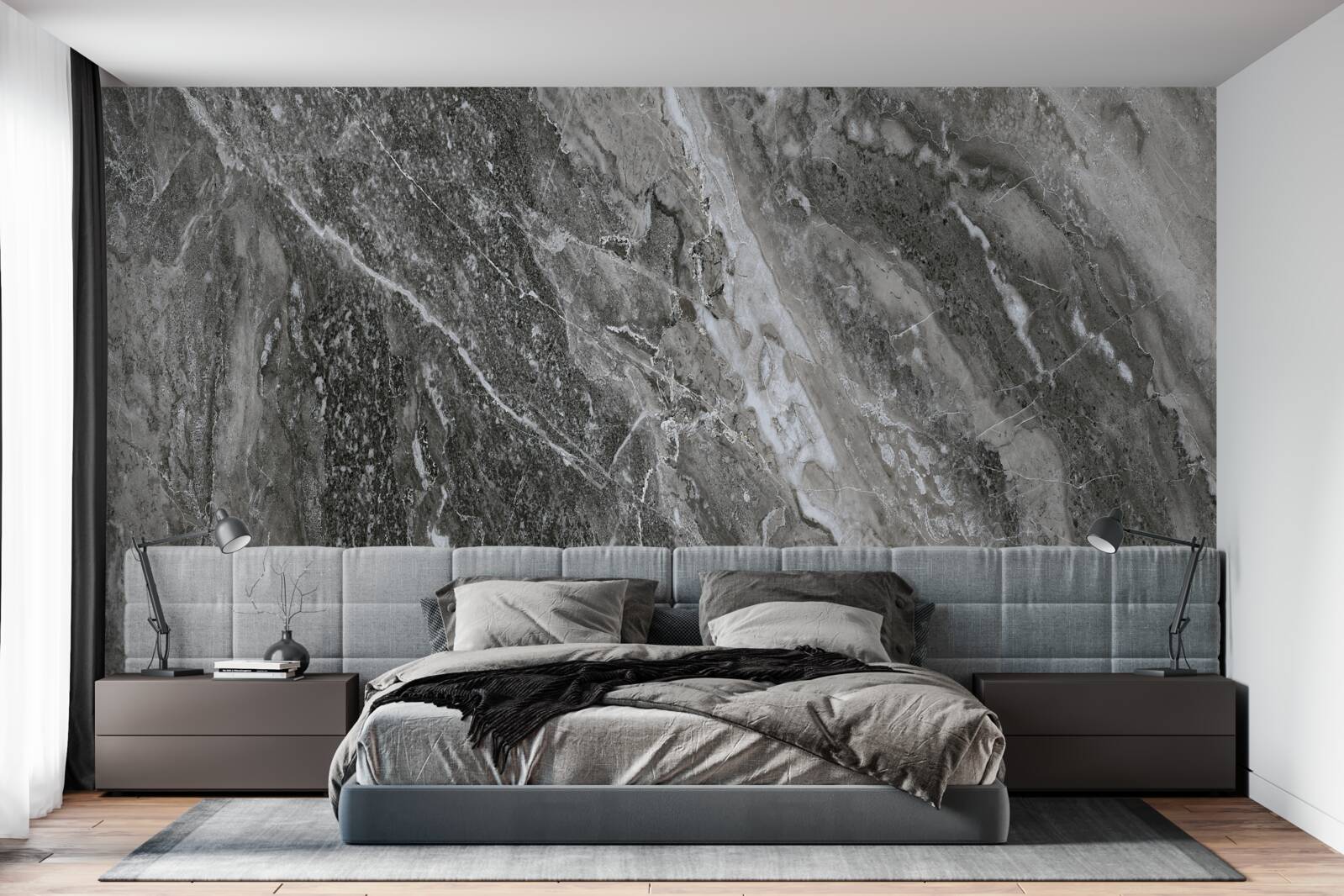 Fototapeta mramorová abstrakcia v rachote hromu