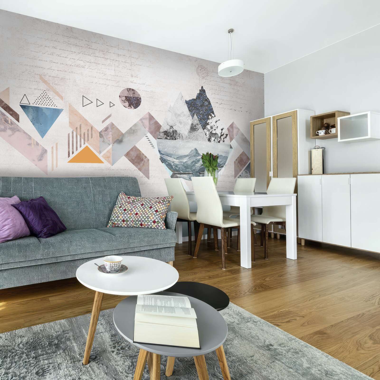 Fototapeta zimný náčrt zúriaceho vodného chaosu