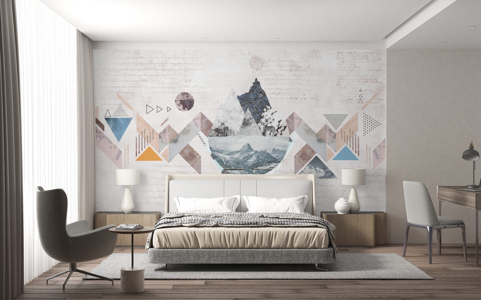 Fototapeta zimný náčrt zúriaceho vodného chaosu