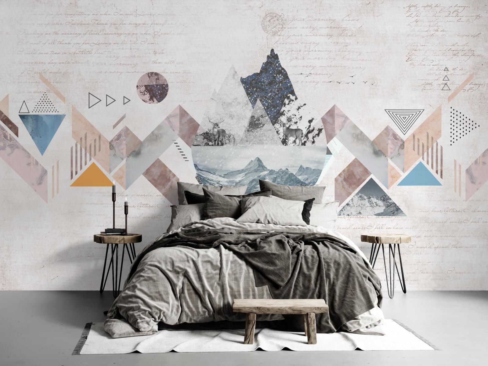 Fototapeta zimný náčrt zúriaceho vodného chaosu