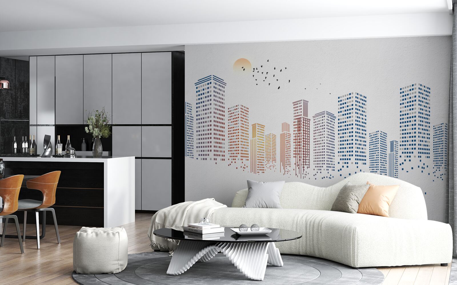 Fototapeta súčasné panorámy mesta