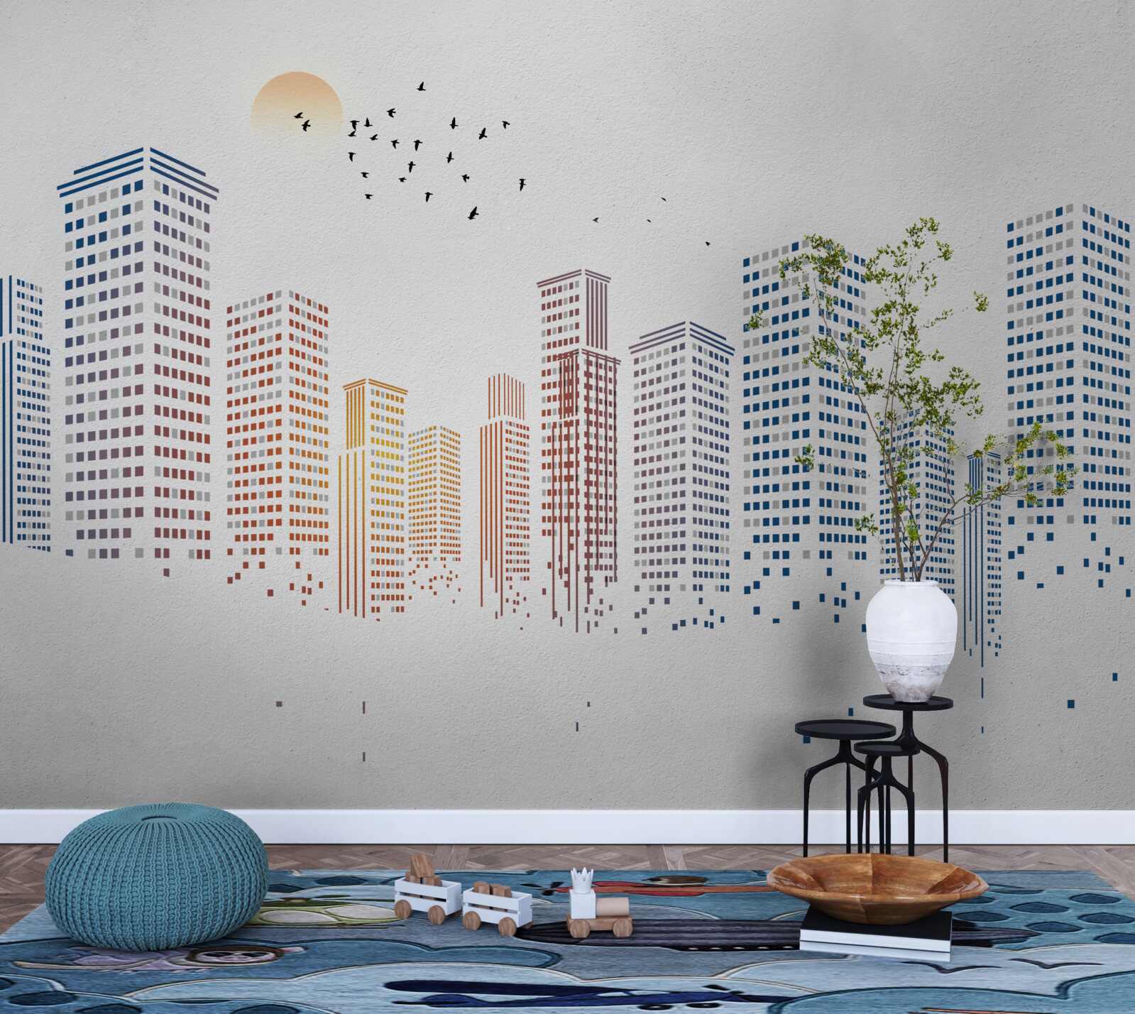 Fototapeta súčasné panorámy mesta