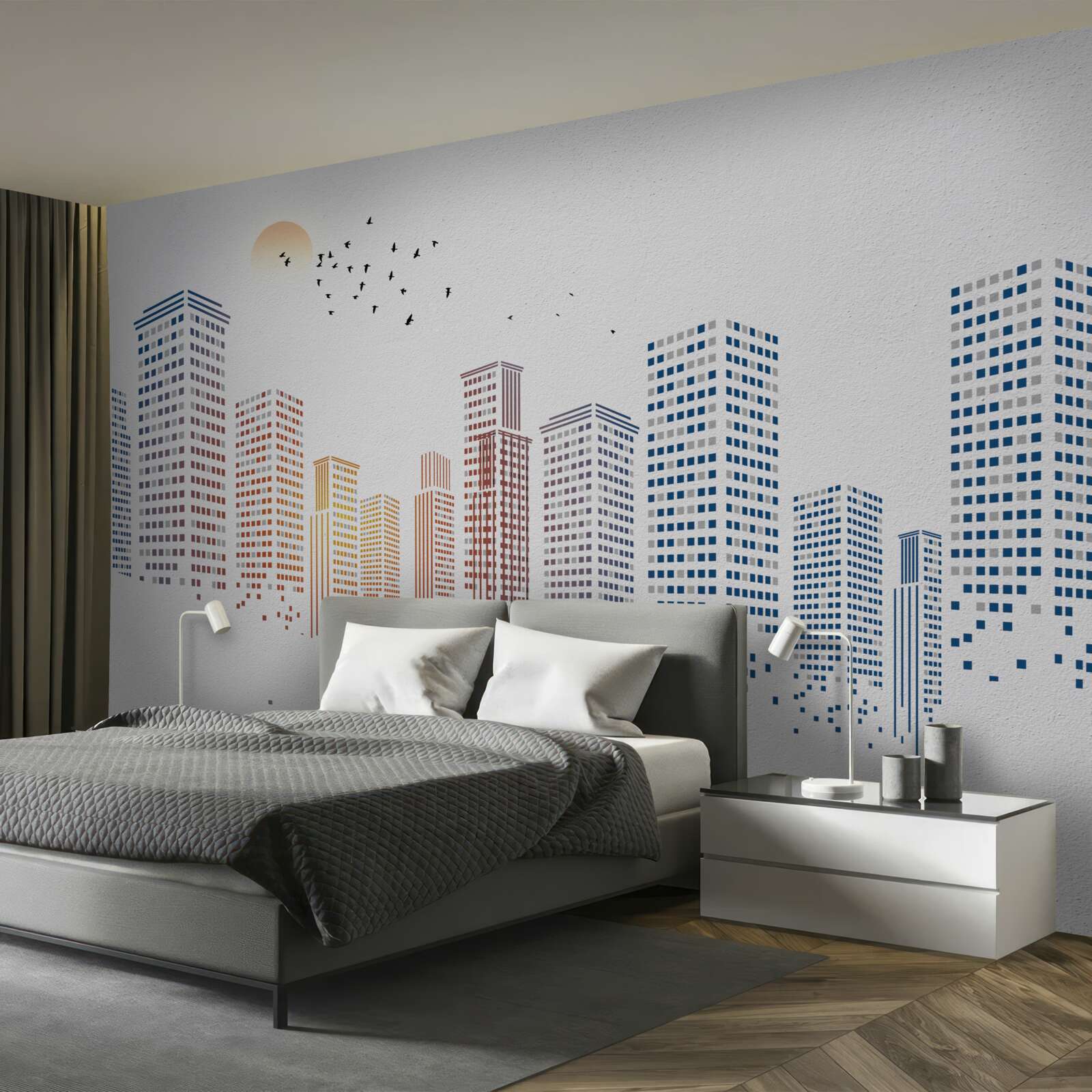 Fototapeta súčasné panorámy mesta