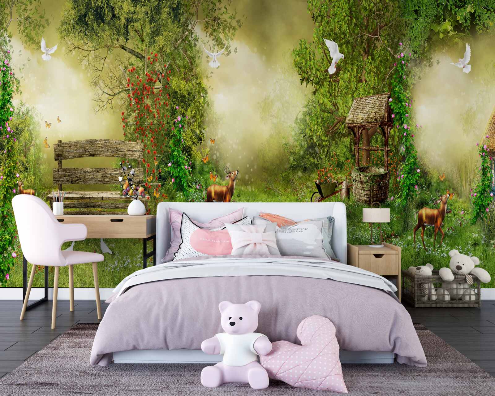 Fototapeta čarovná chalúpka medzi stromami