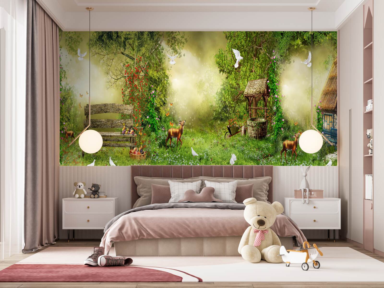 Fototapeta čarovná chalúpka medzi stromami