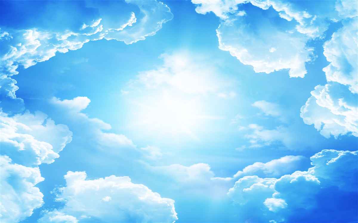 Fototapeta hypnotizujúca obloha je osvetlená jasným slnkom