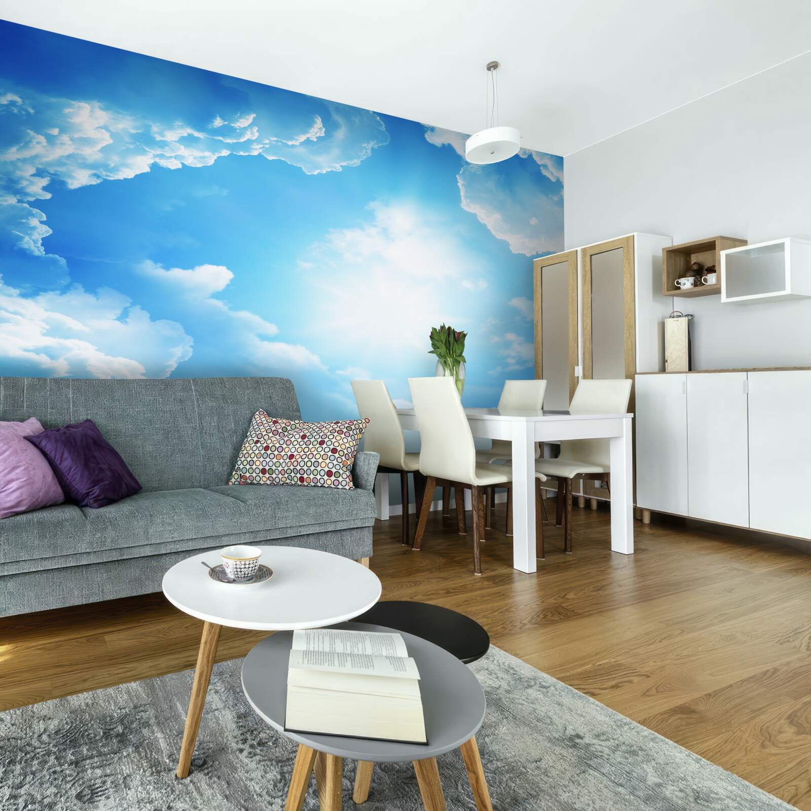 Fototapeta hypnotizujúca obloha je osvetlená jasným slnkom