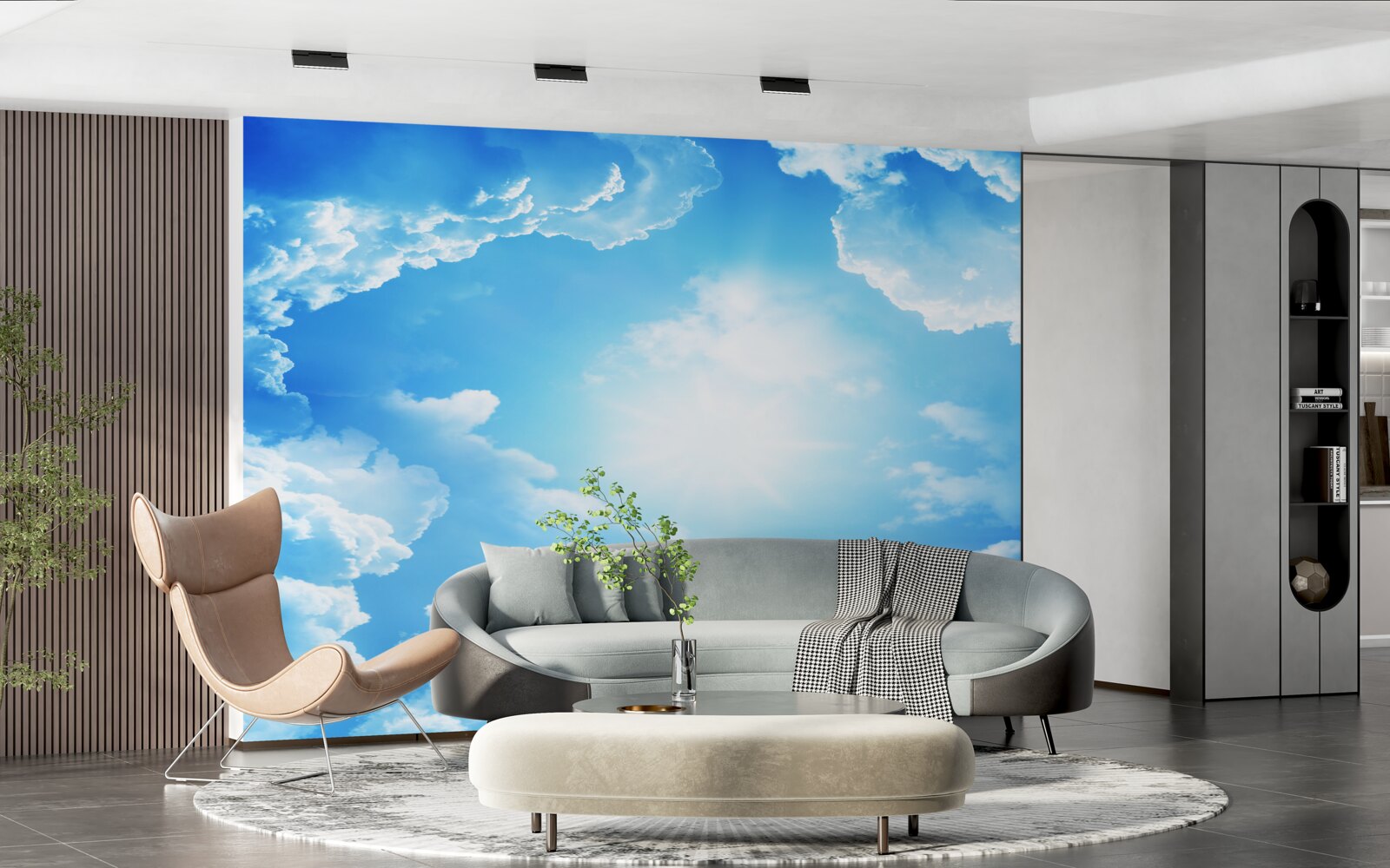 Fototapeta hypnotizujúca obloha je osvetlená jasným slnkom