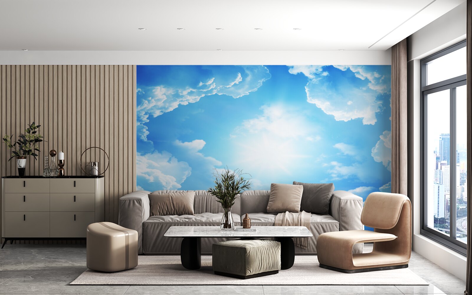 Fototapeta hypnotizujúca obloha je osvetlená jasným slnkom