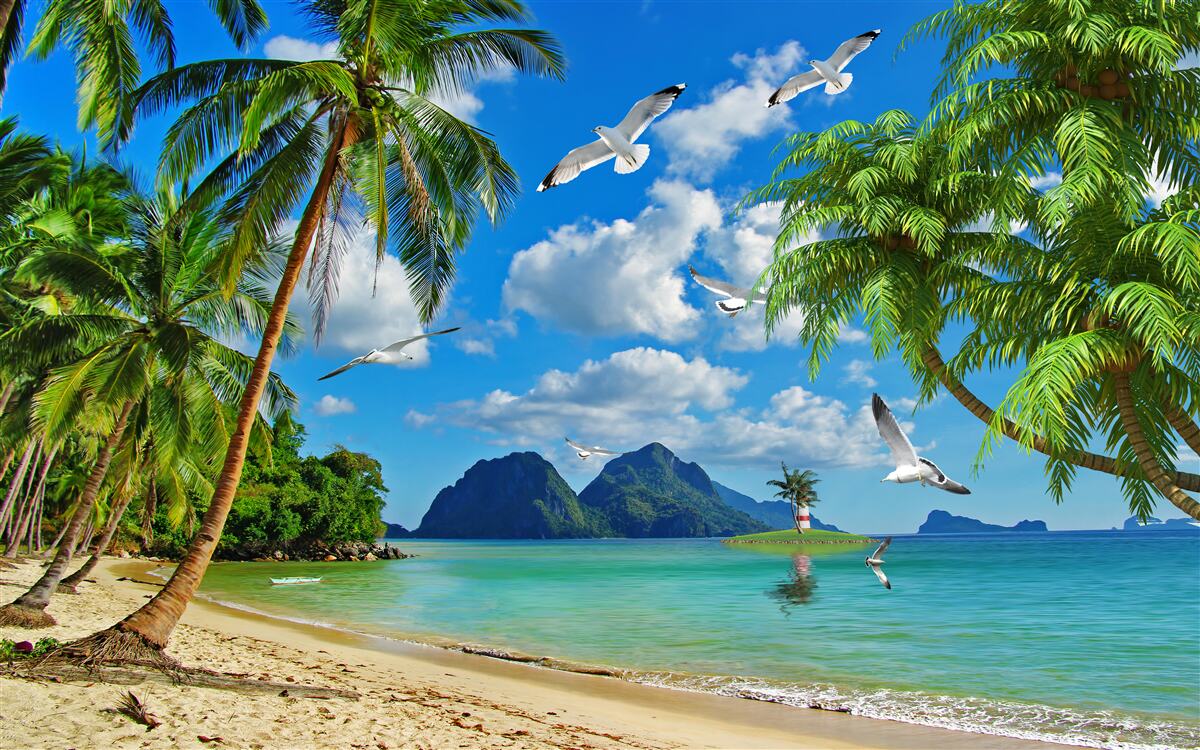 Fototapeta raj v trópoch