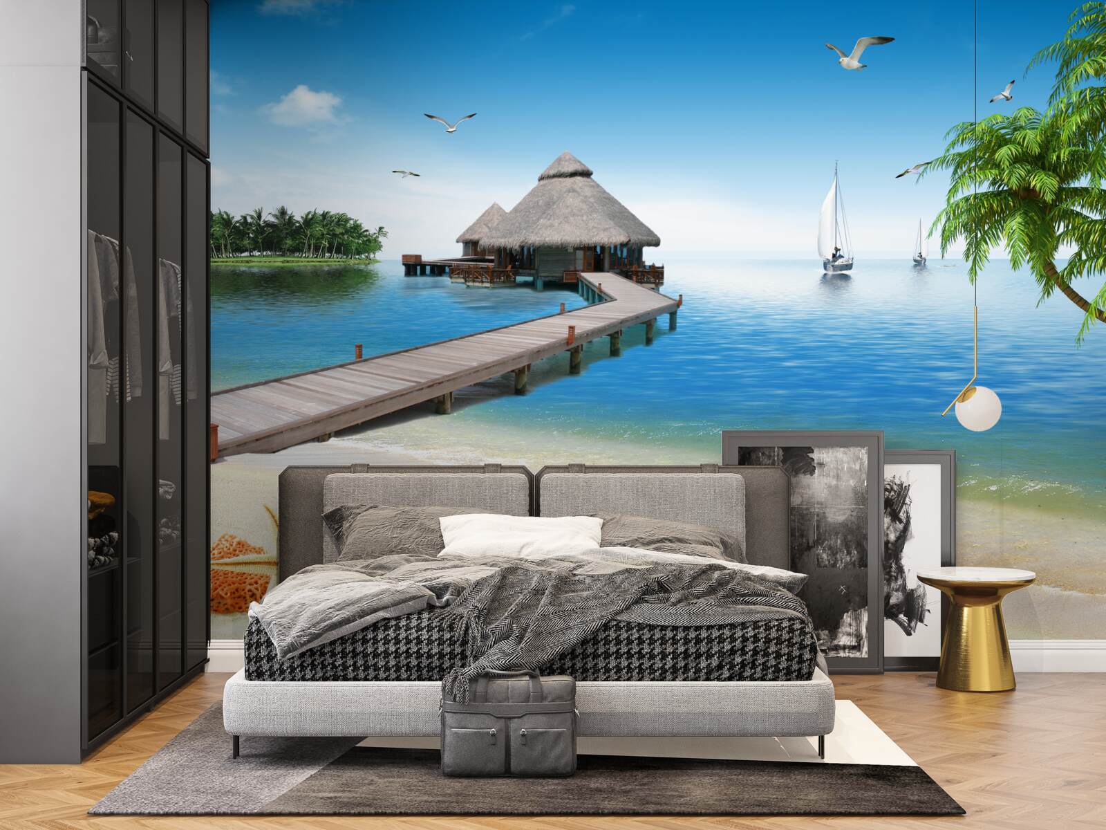 Fototapeta pokojná lagúna na ostrove