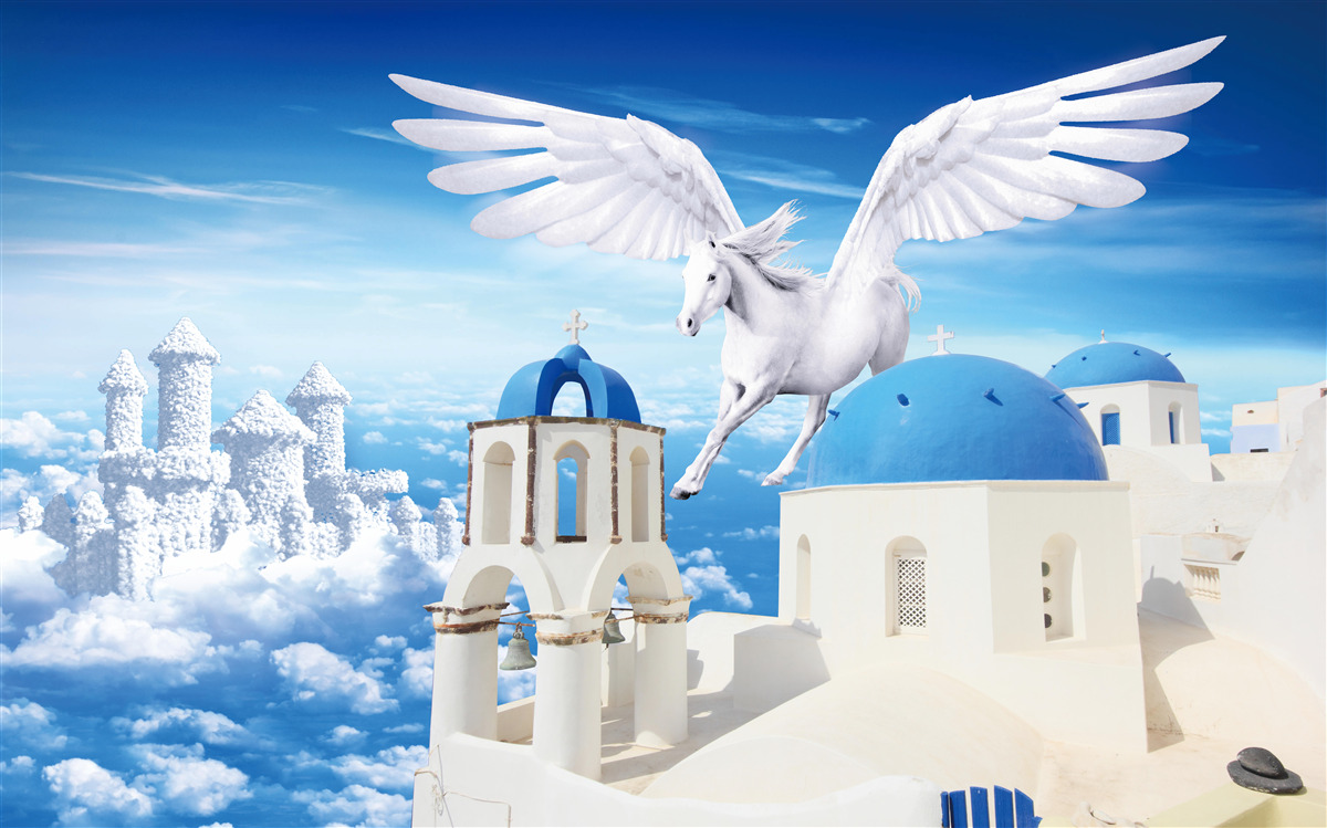 Fototapeta stúpajúci ľahký pegas