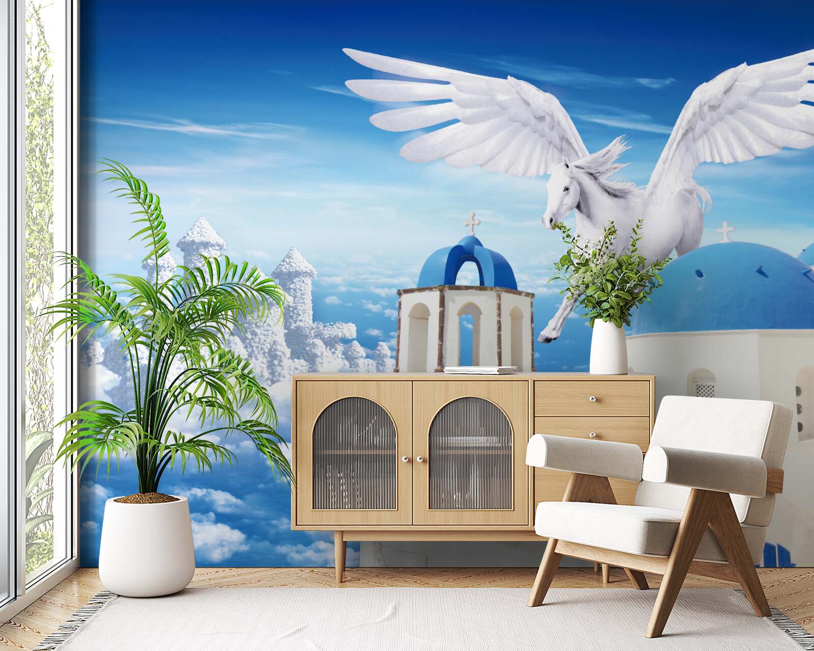 Fototapeta stúpajúci ľahký pegas