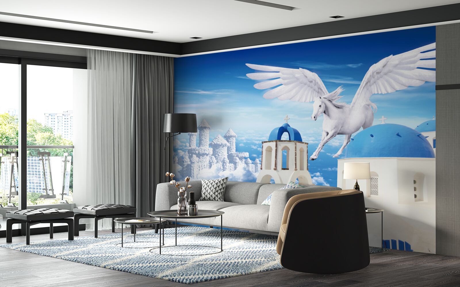 Fototapeta stúpajúci ľahký pegas