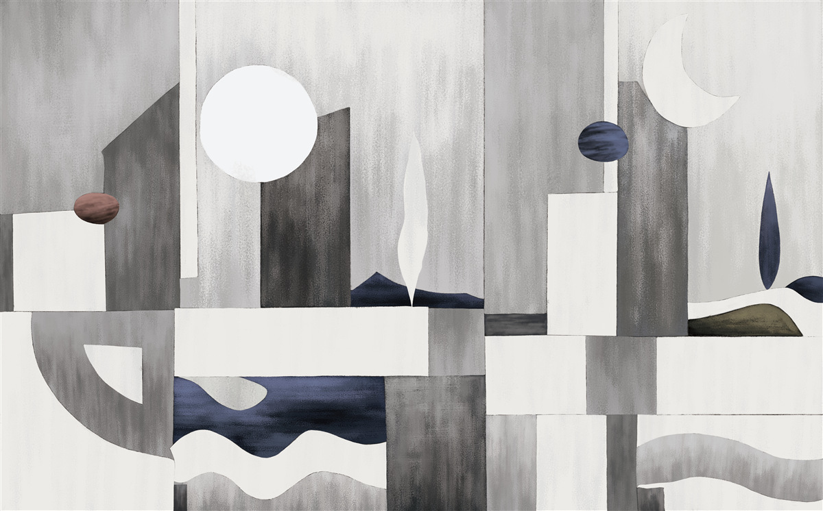 Fototapeta mesto sa prebúdza pod vychádzajúcim slnkom