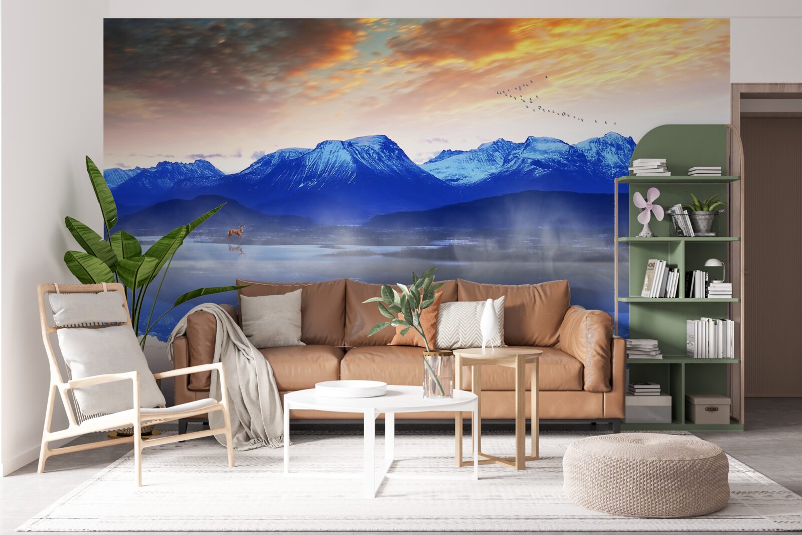 Fototapeta hmlistá prikrývka nad nestabilnou vodnou hladinou