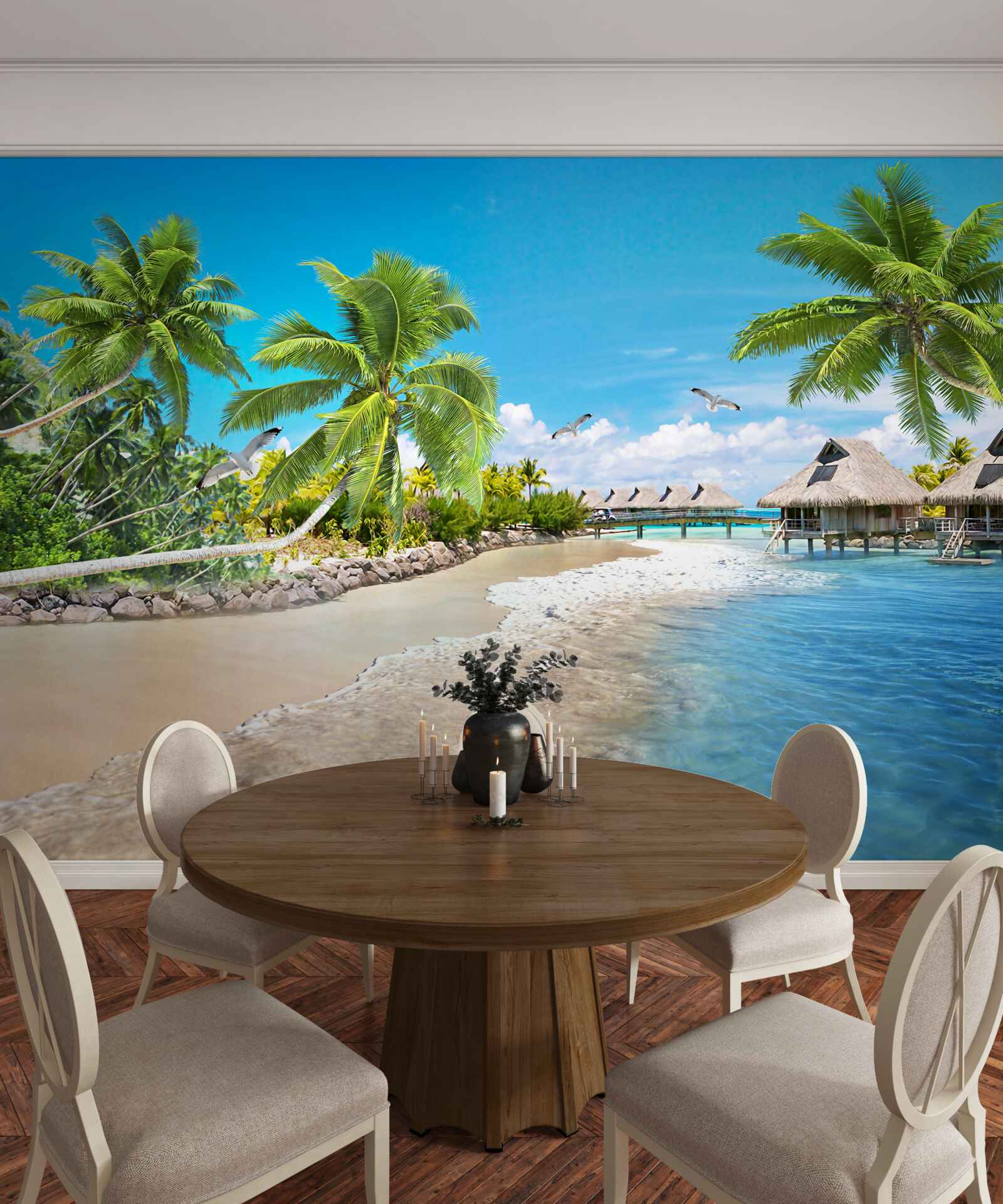 Fototapeta morské altány umiestnené na vode