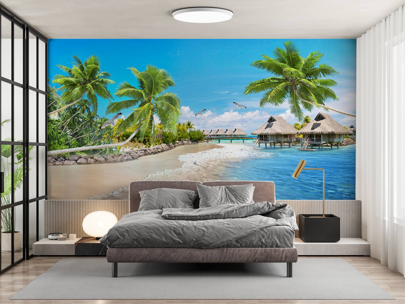 Fototapeta morské altány umiestnené na vode