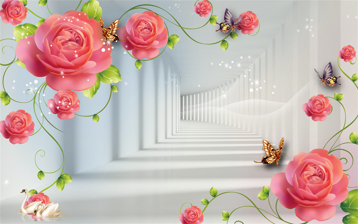 Fototapeta červené ruže ležia pred rodičmi