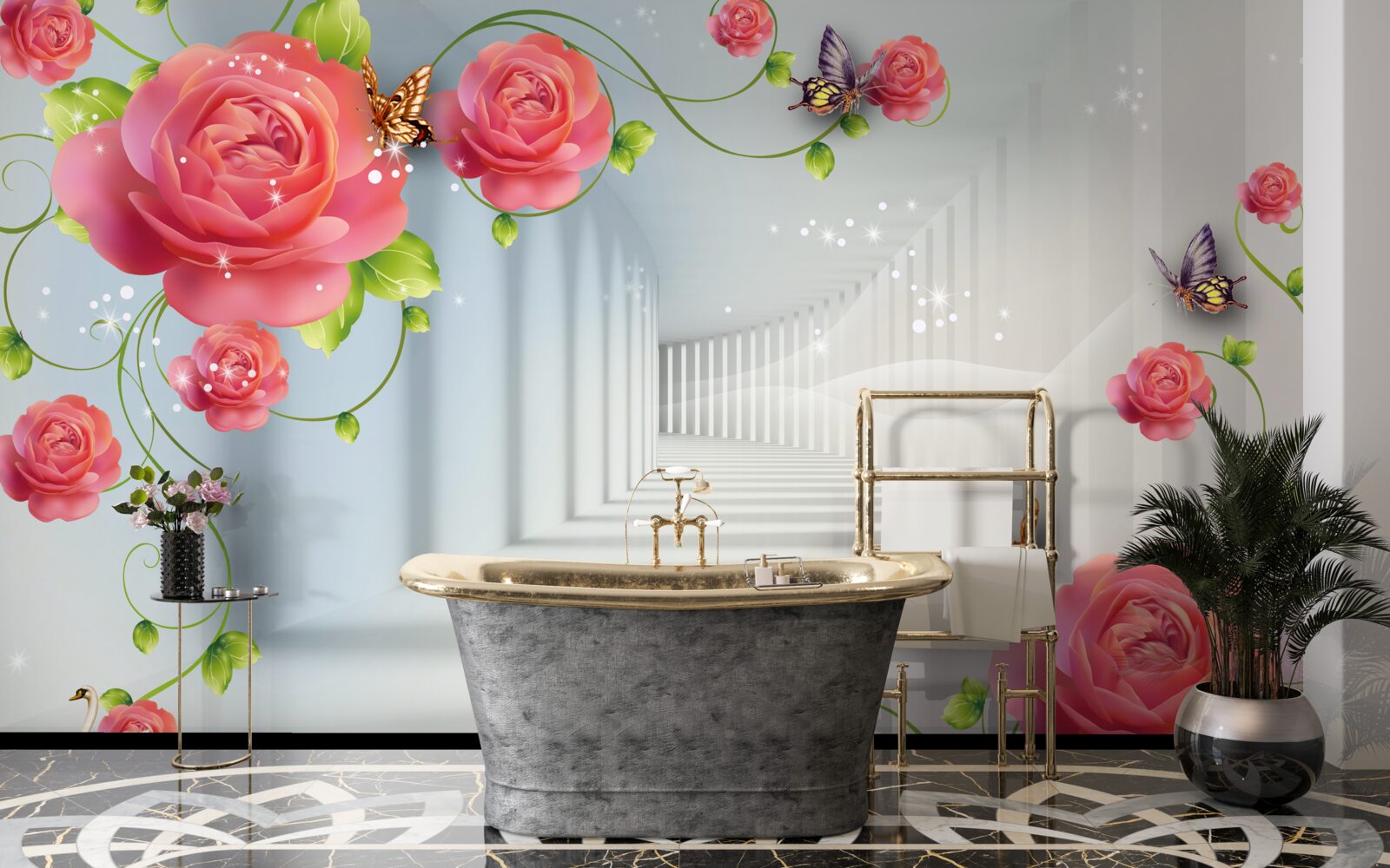 Fototapeta červené ruže ležia pred rodičmi