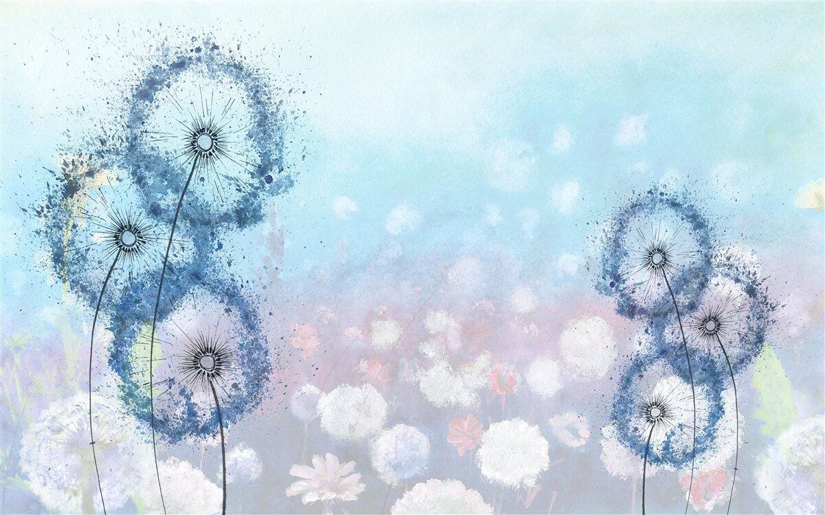 Fototapeta nezvyčajné modré kvety