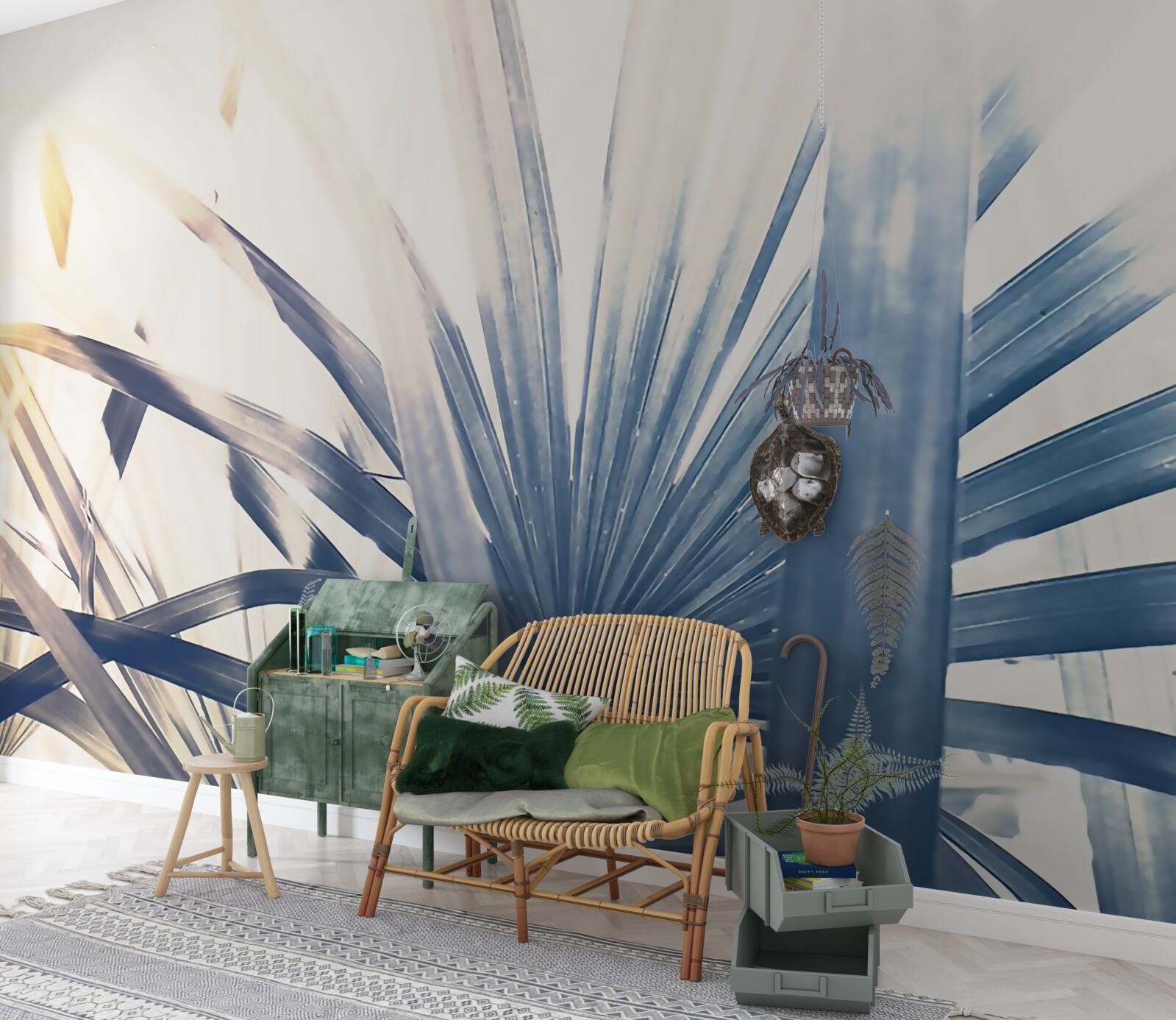 Fototapeta detailné zábery palmových listov