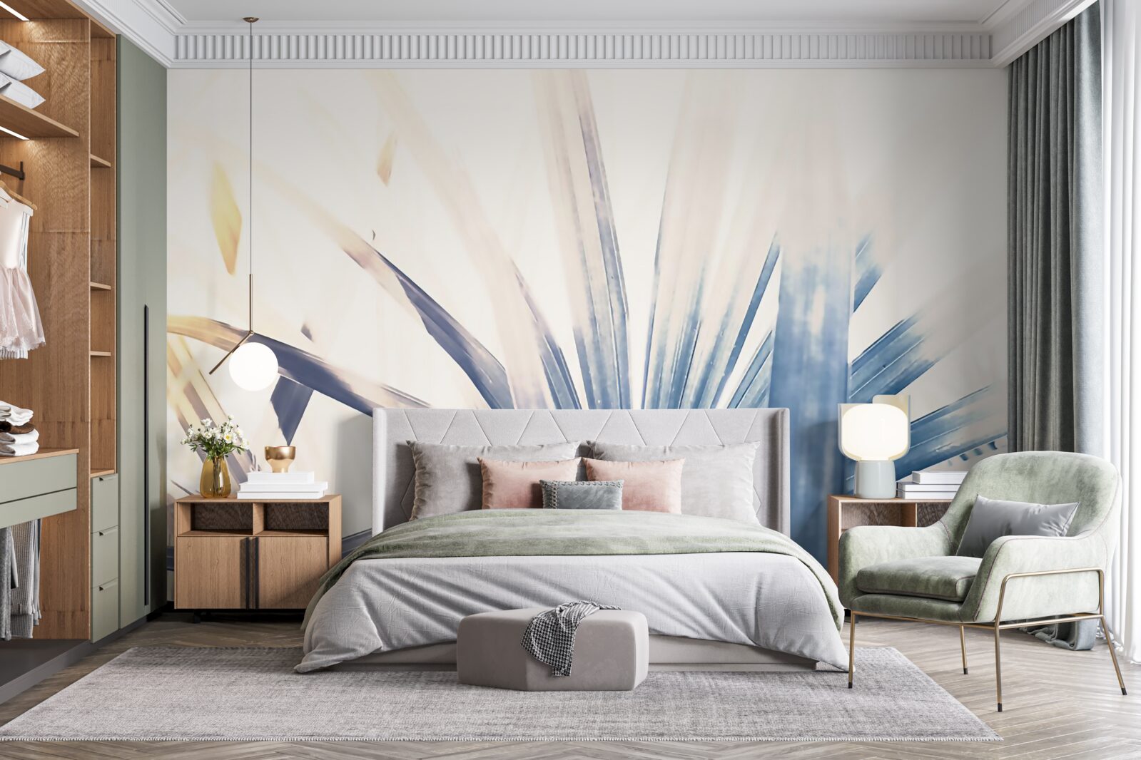 Fototapeta detailné zábery palmových listov