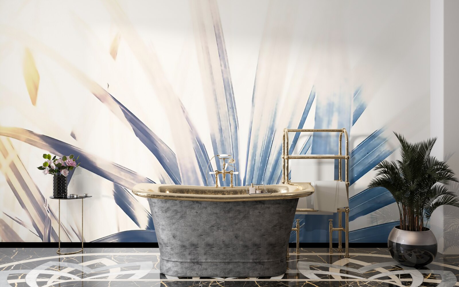 Fototapeta detailné zábery palmových listov