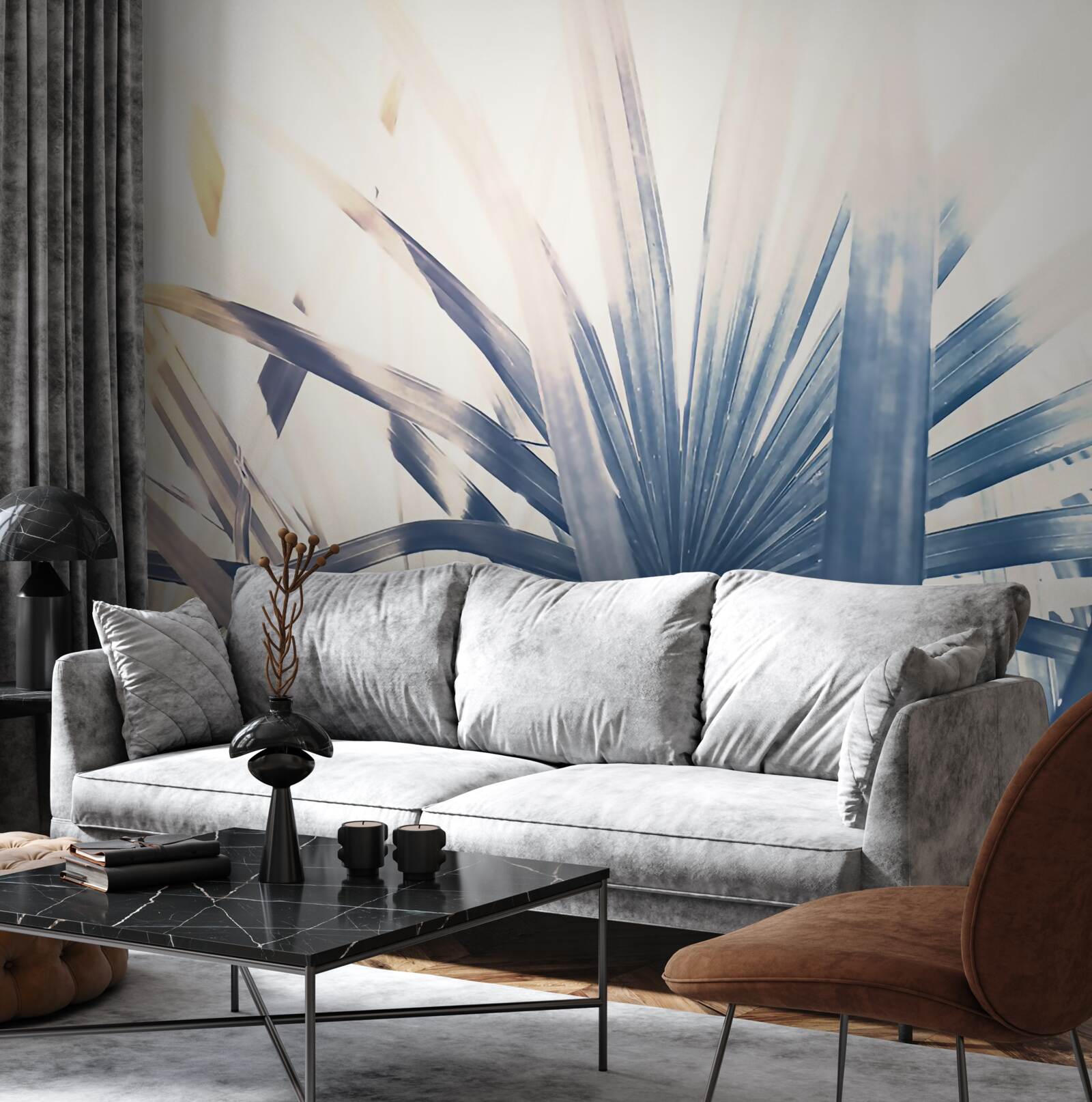 Fototapeta detailné zábery palmových listov