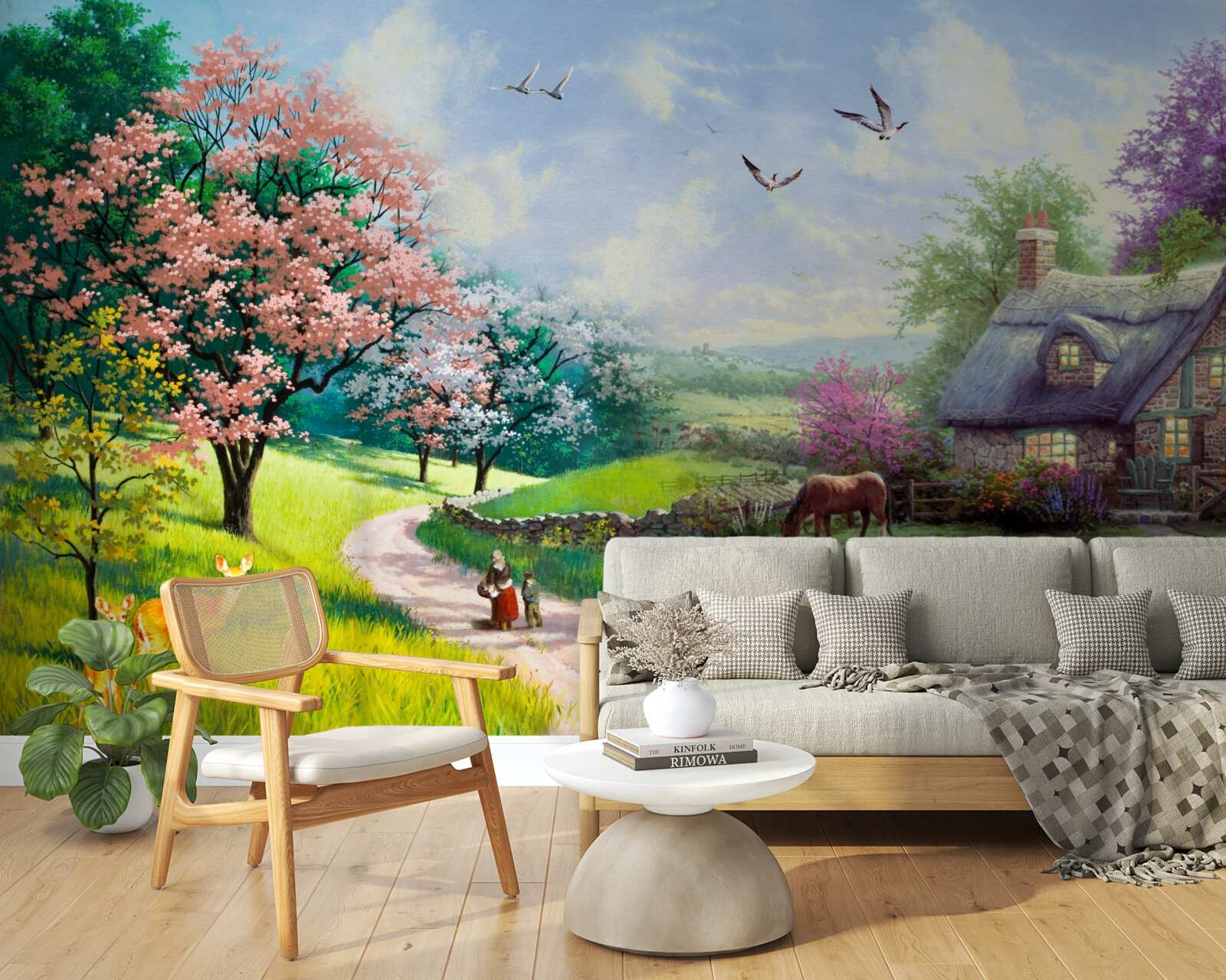 Fototapeta tichý letný domček v lese