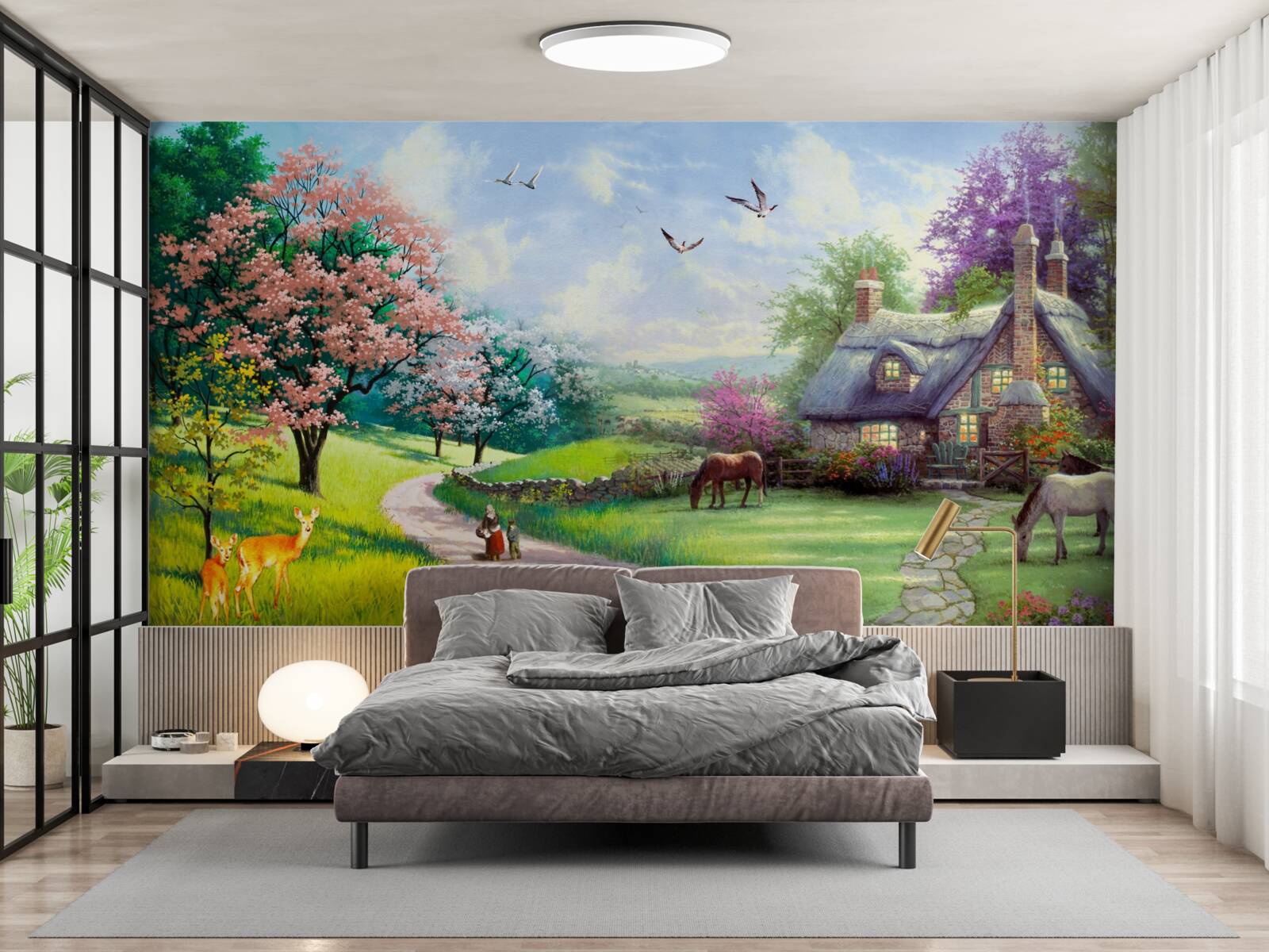 Fototapeta tichý letný domček v lese