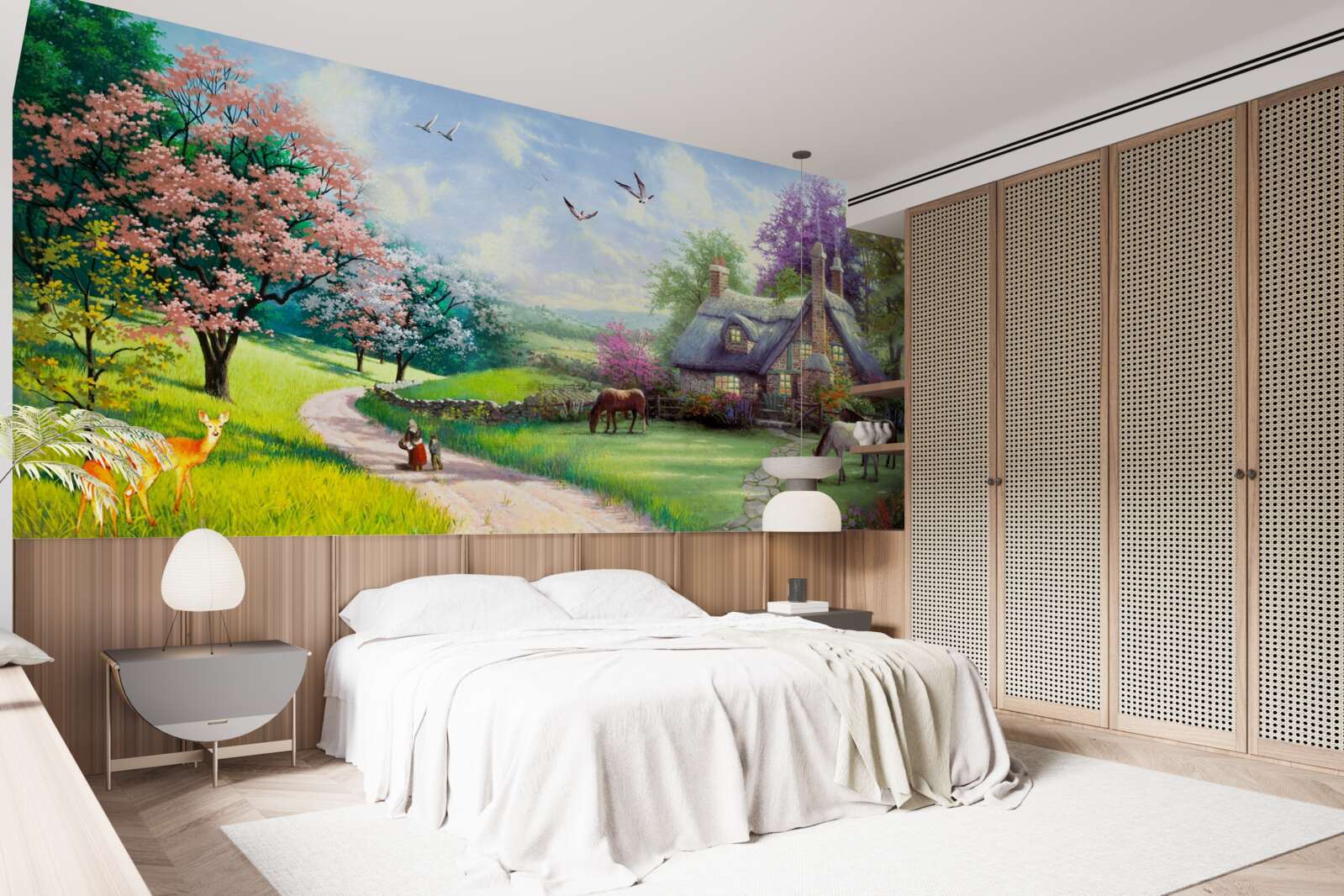 Fototapeta tichý letný domček v lese