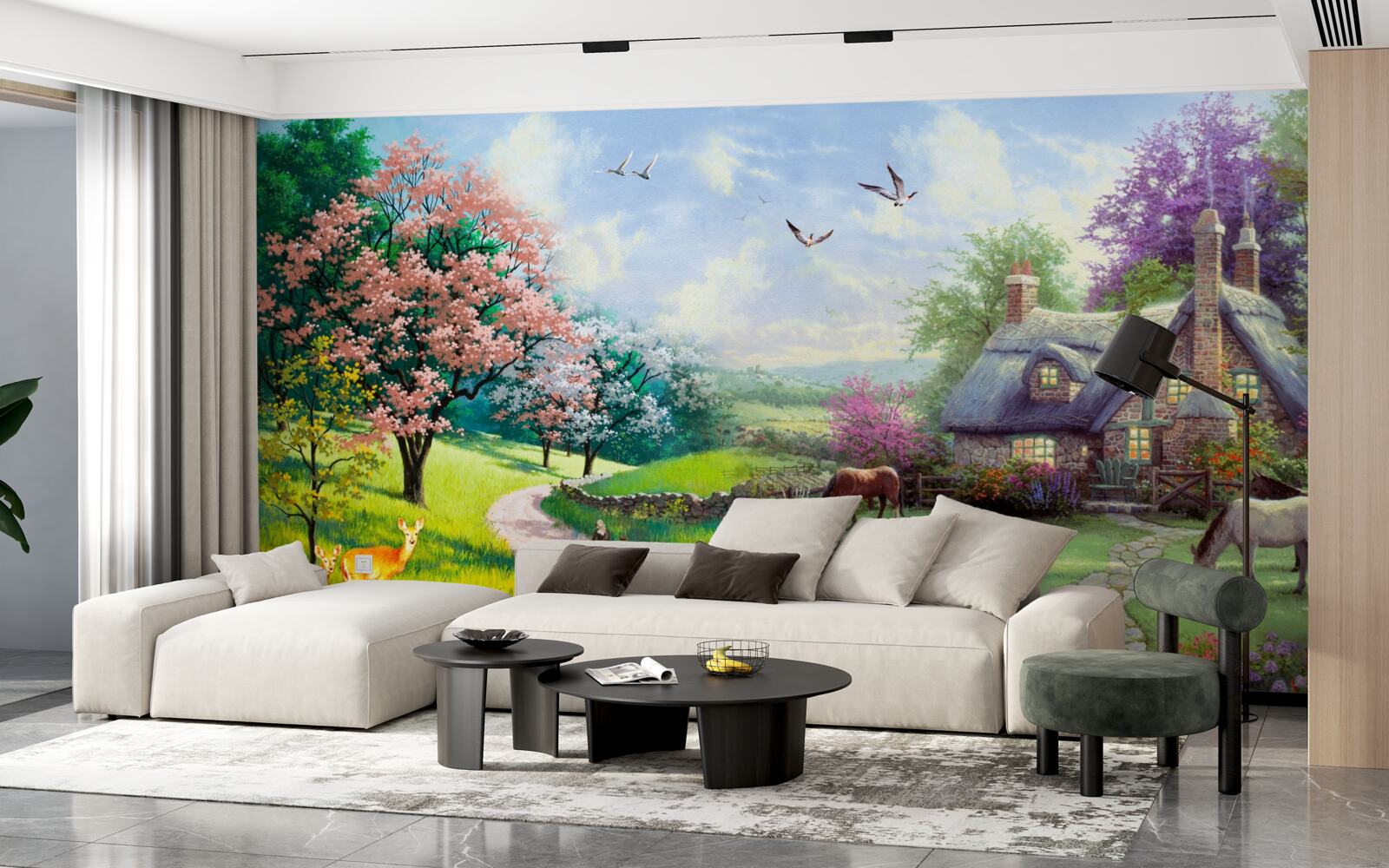 Fototapeta tichý letný domček v lese