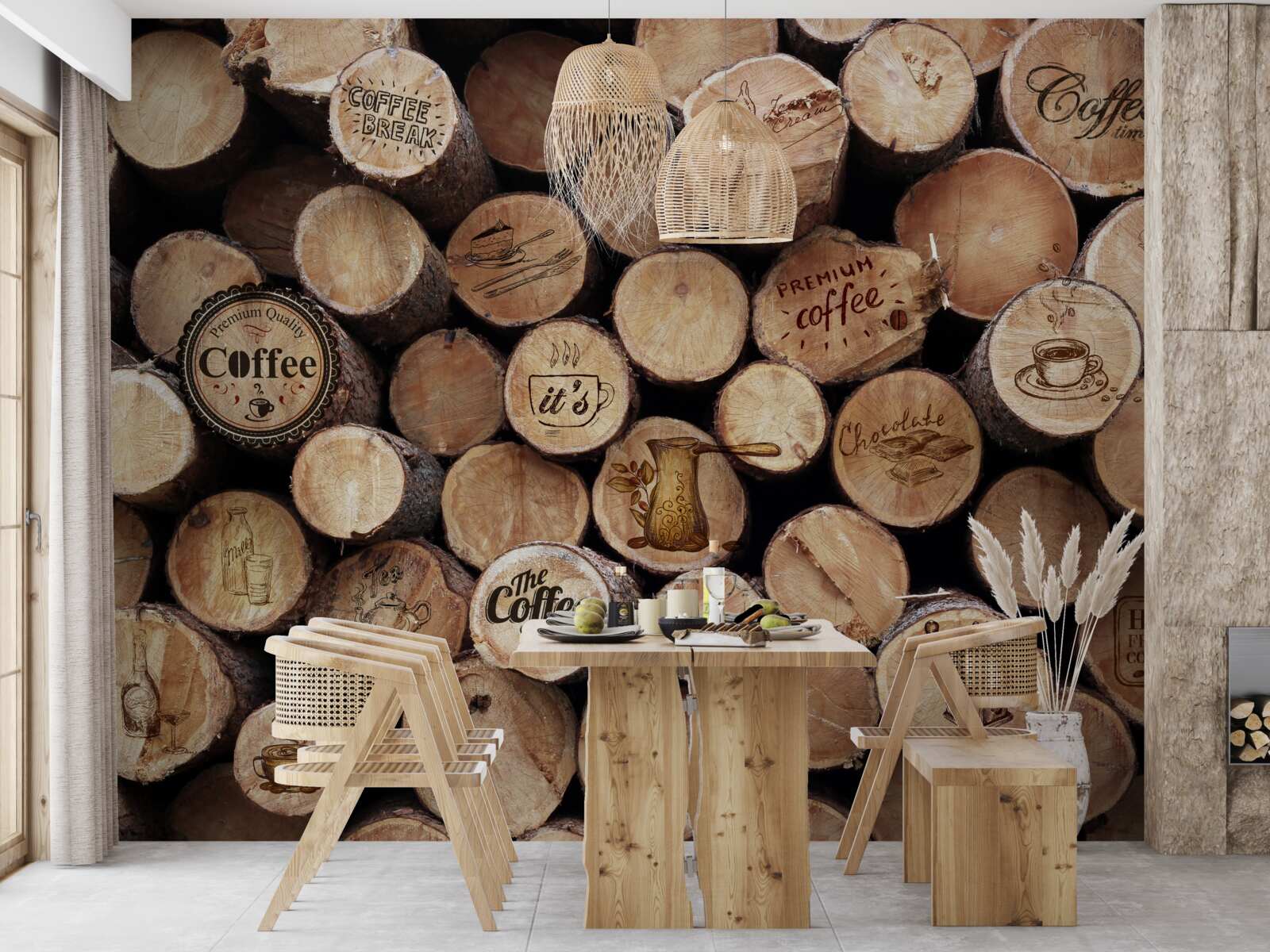 Fototapeta vínové zátky s obrázkami