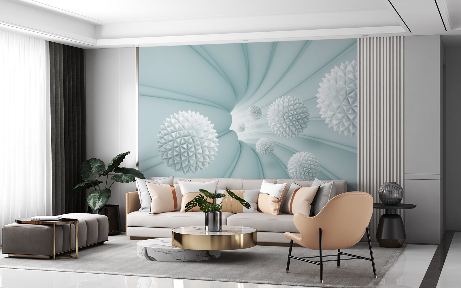 Fototapeta gule letiace cez tunel