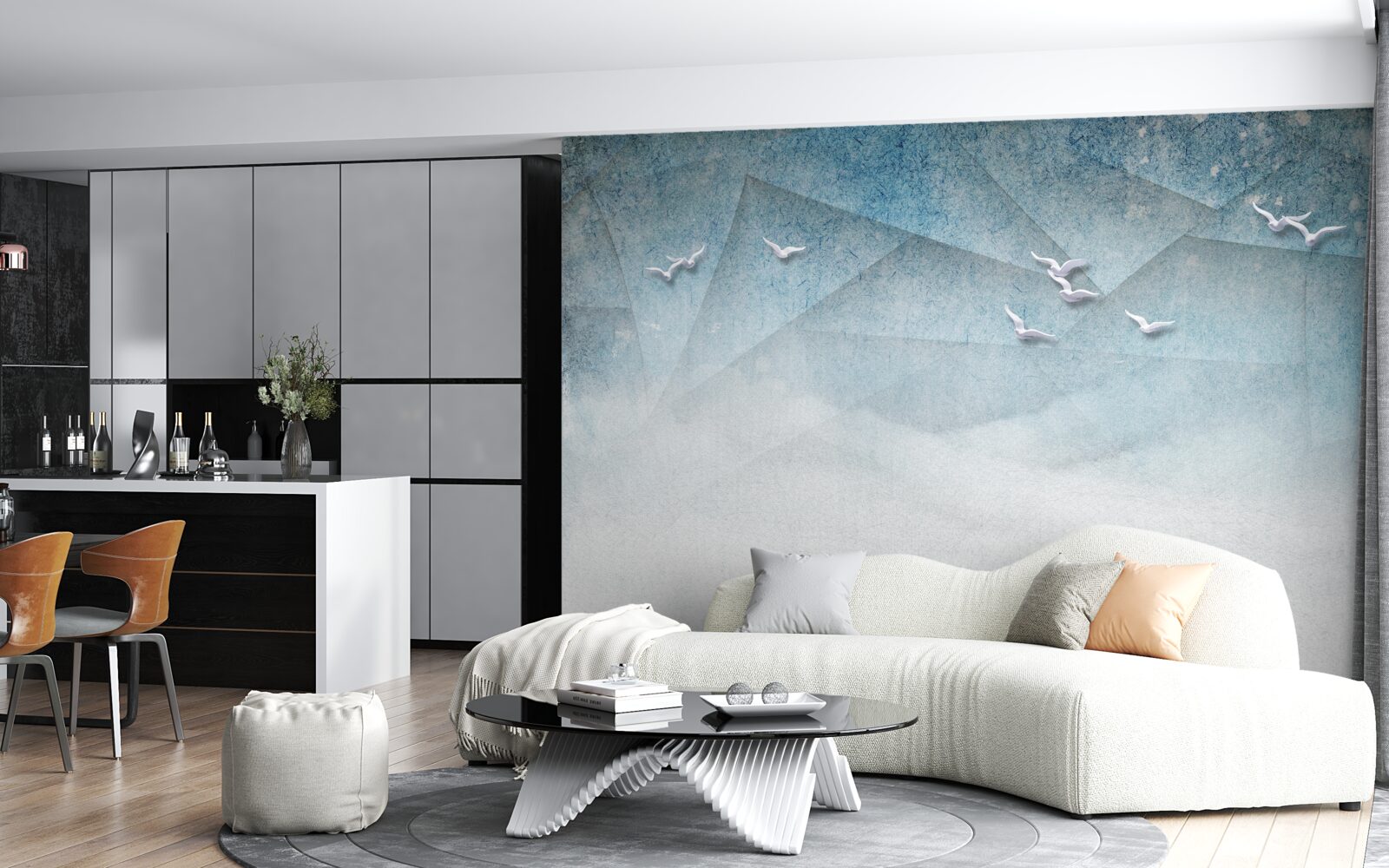 Fototapeta jazierko slúži ako krovitá zóna pre vtáky