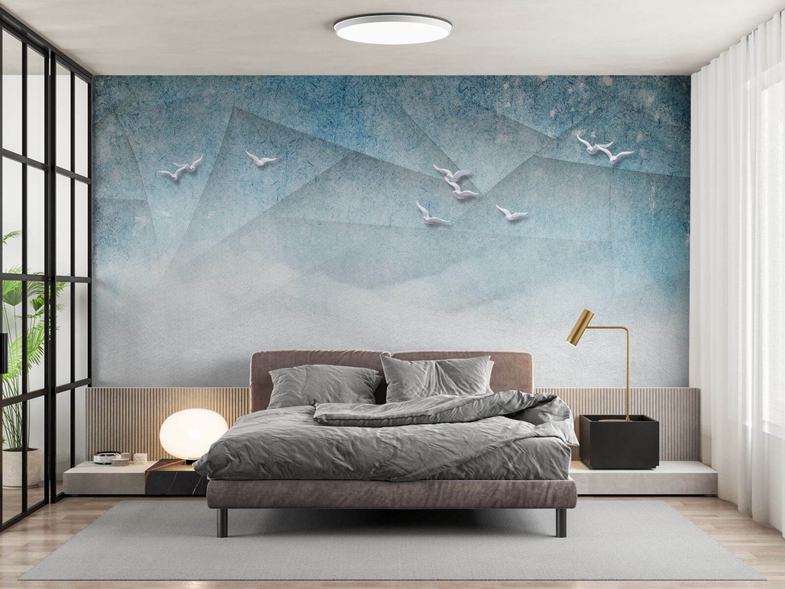 Fototapeta jazierko slúži ako krovitá zóna pre vtáky