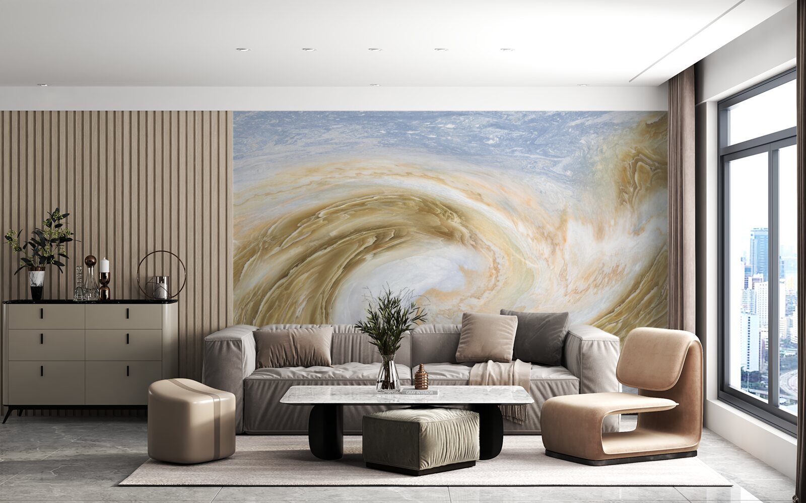 Fototapeta kontakt dvoch cyklónov