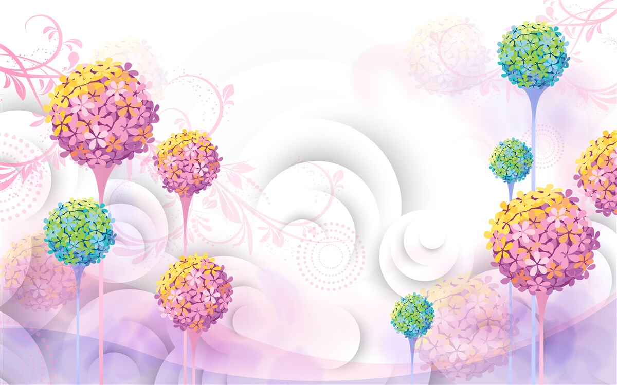 Fototapeta púpavy v abstraktných farbách