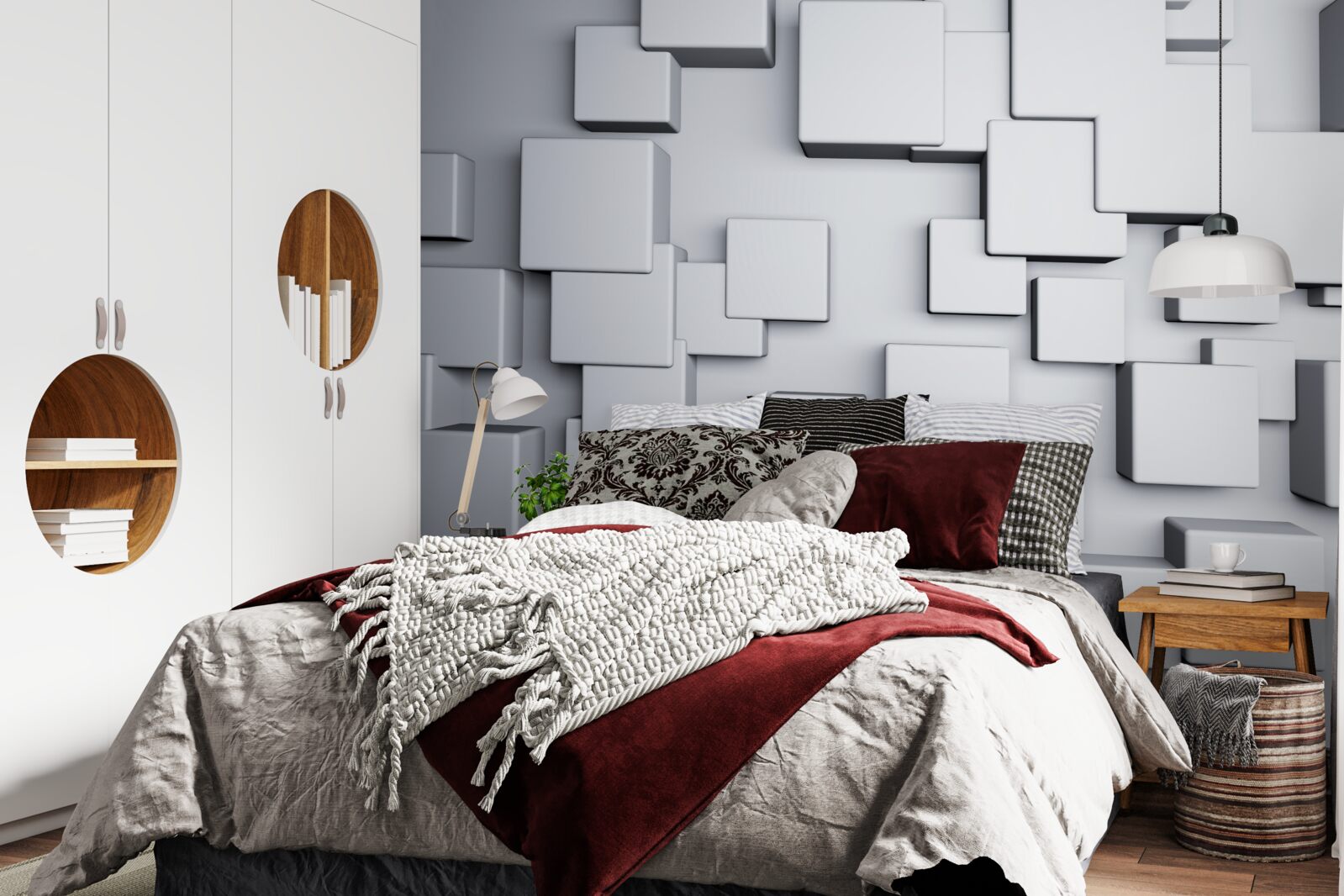 Fototapeta veľké šedé obdĺžnikové tvary