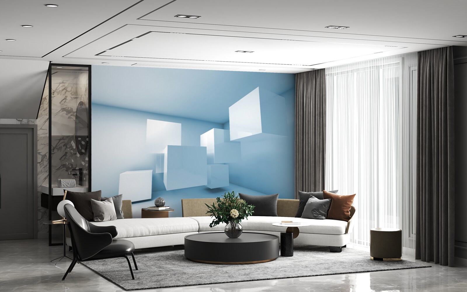 Fototapeta abstraktná geometrická štruktúra