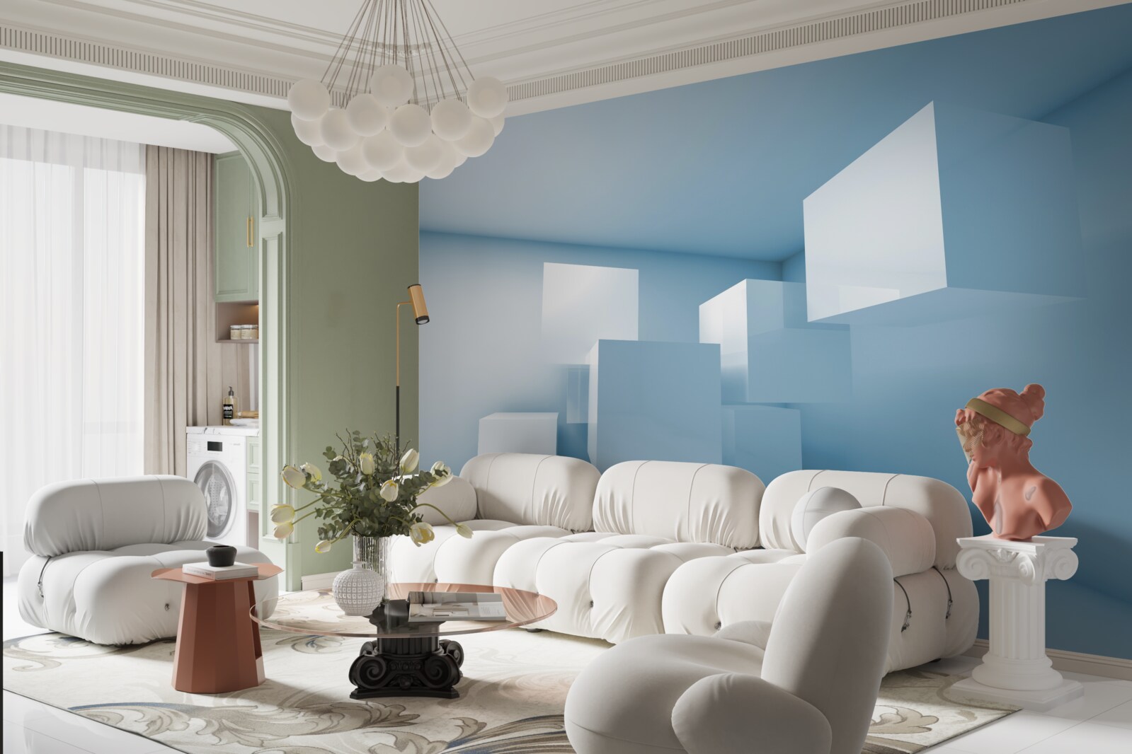 Fototapeta abstraktná geometrická štruktúra