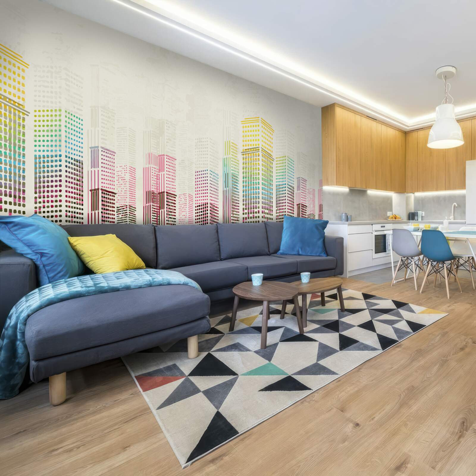 Fototapeta abstraktné mestské mrakodrapy