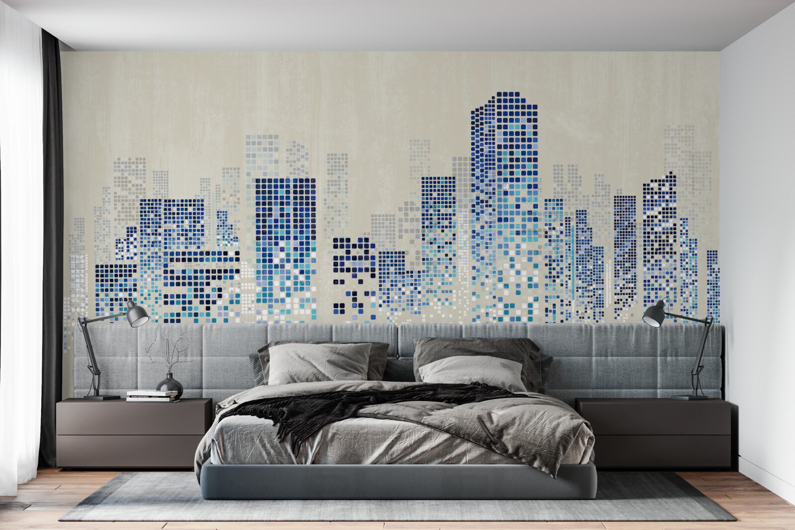 Fototapeta moderné budovy s perforáciou