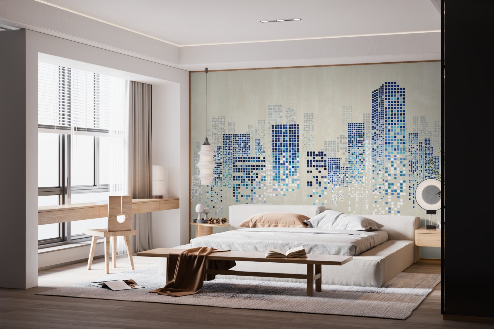 Fototapeta moderné budovy s perforáciou